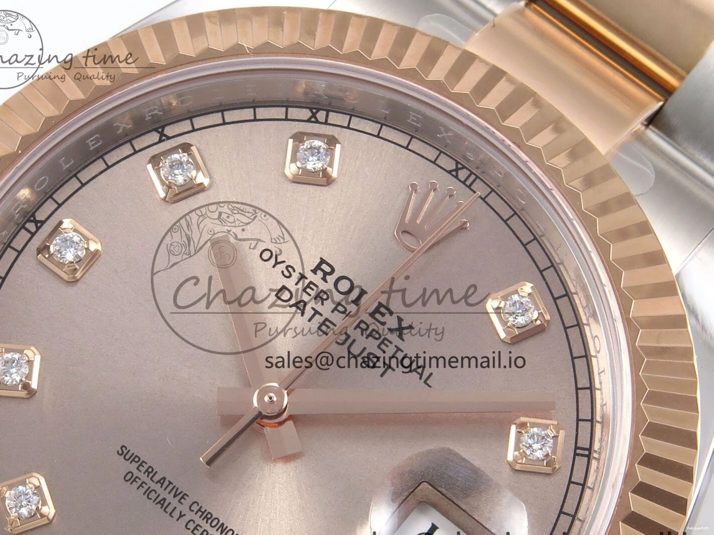 SH3235（Gain Diamonds Oyster 904L DateJust 126331 Steel Dial ARF RG on Edition 41 SS Bracelet 1:1 Weight） Best RG 0517